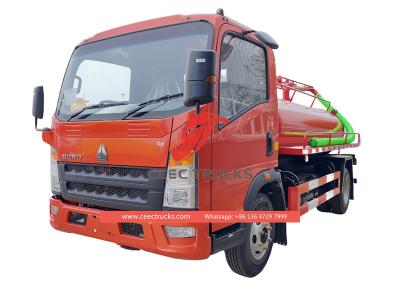 Howo vacuum sewer truck for sale