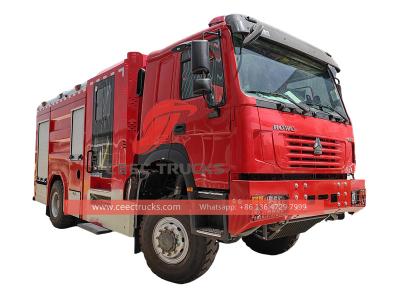 HOWO 4x4 fire fighting lorry