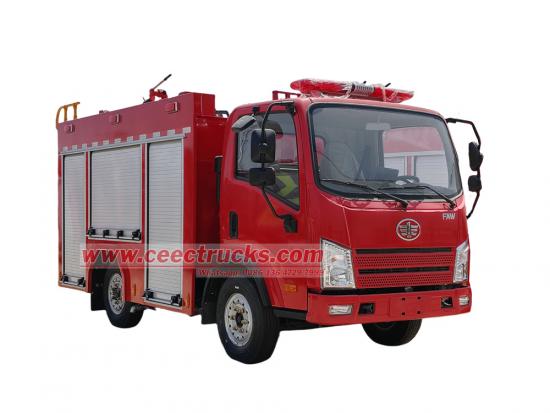 FAW small water fire rescue truck