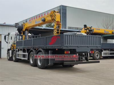 Philippines Isuzu GIGA 520HP boom crane dropside cargo truck