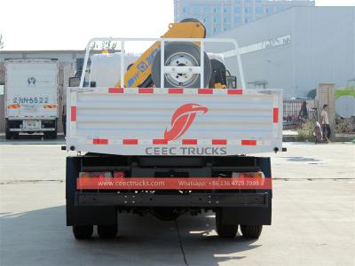 Isuzu ELF NPR dumper truck with kunckle crane