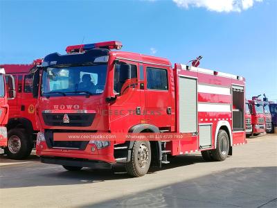 Howo 4x2 city fire rescue truck