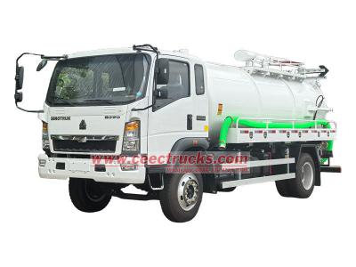 Howo 5cbm vacuum suction pump truck
