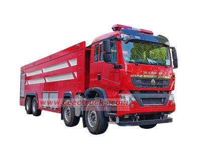 HOWO TX 8x4 24tons foam water fire truck