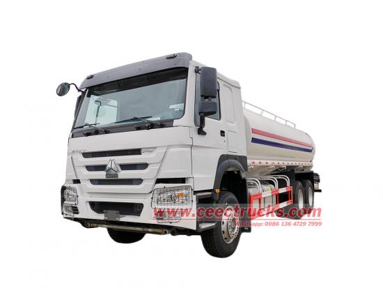 HOWO 20000 liters stainless water tanker truck