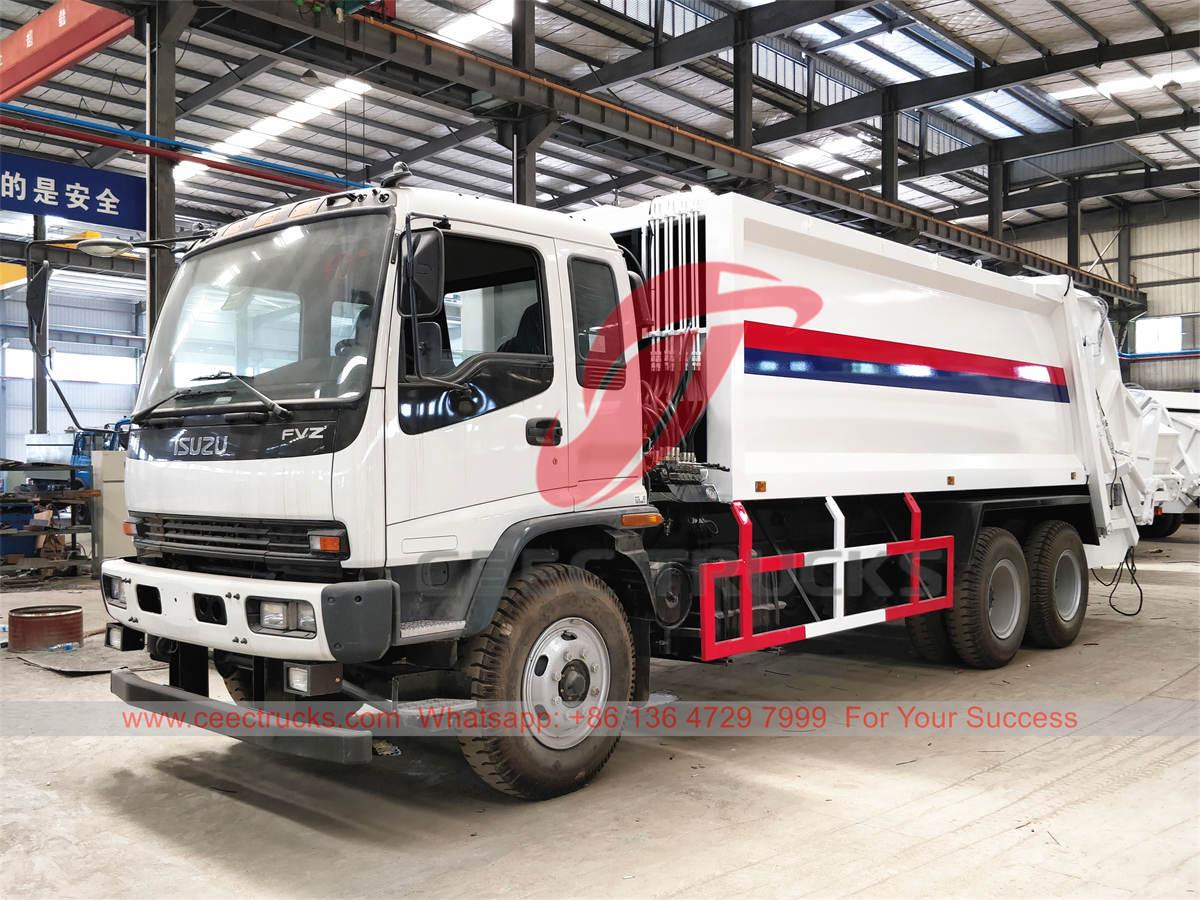 CEECは輸出向けにISUZU FVZ 20 CBMゴミ圧縮トラックを製造した。