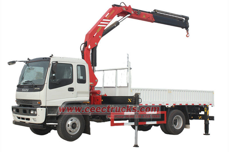 パフィンガー搭載いすゞFTR折りたたみ式ブームクレーン