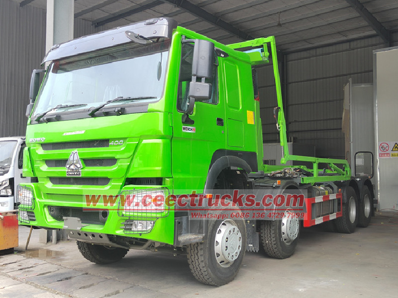 HOWO 8x4フックトラックはどれだけ持ち上げられますか？