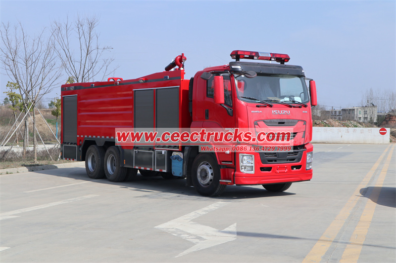 いすゞ大型消防車の基本構成について学ぶ