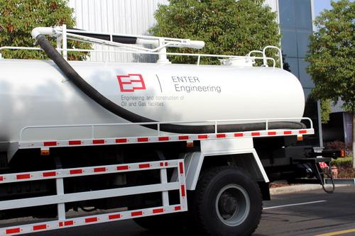 陝汽重型汽車浄化槽清掃車をウズベキスタンへ輸出