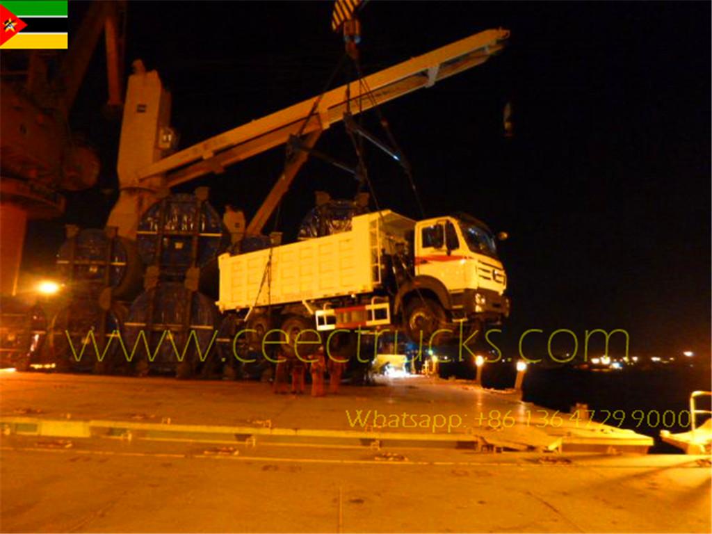 モザンビークのお客様が北奔2530ダンプトラックを10台購入