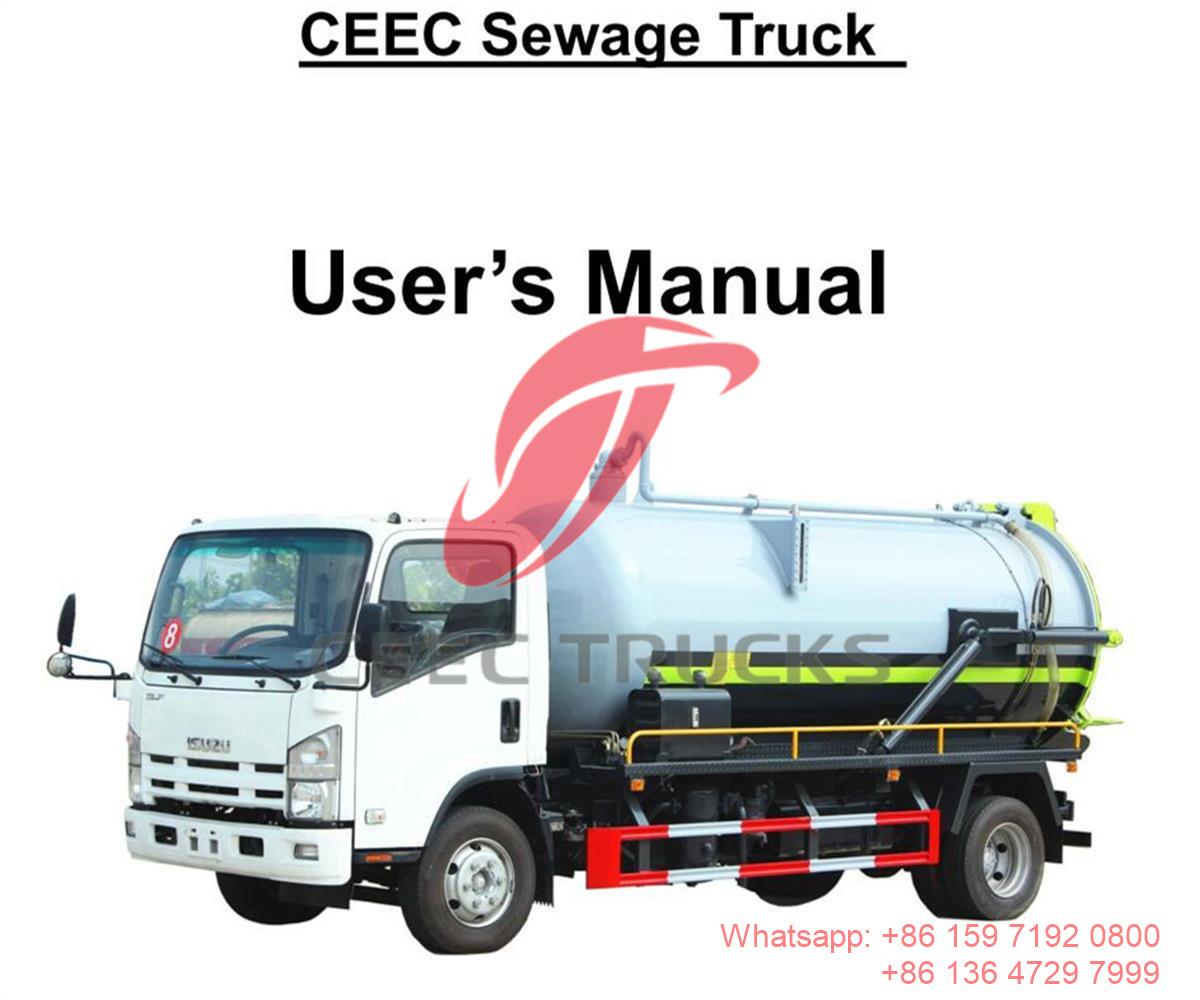 ドバイ--ISUZU ELF 8000L 下水トラック マニュアル