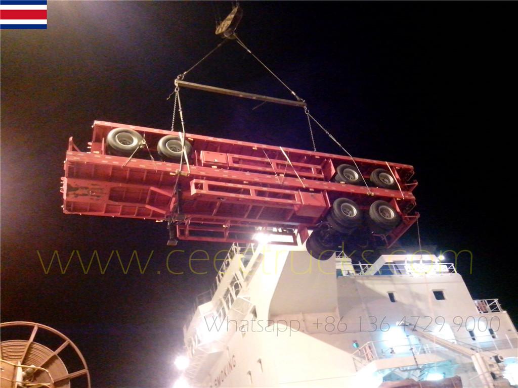 コスタリカの顧客が10台のボギーサスペンションセミトレーラーを注文