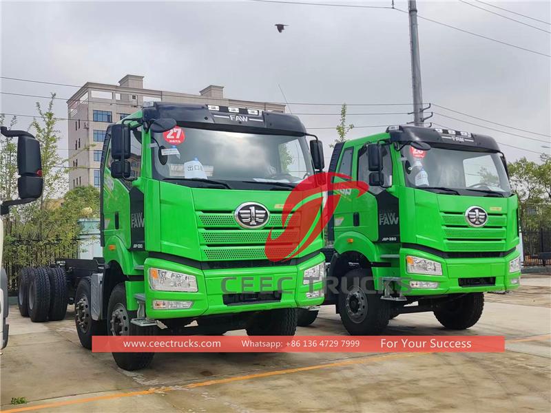 コンゴ - FAW J6P 8×4ダンプトラック2台輸出向け